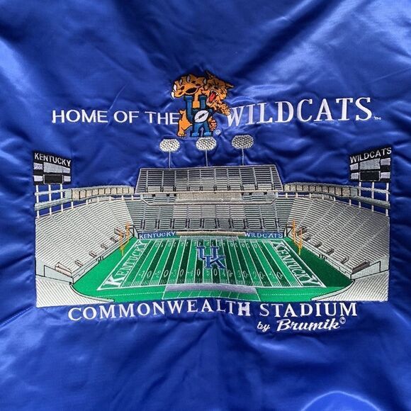2 XL Brand New Vintage 90s Kentucky Wildcats Bomber Football Jacket - Picture 6 of 8